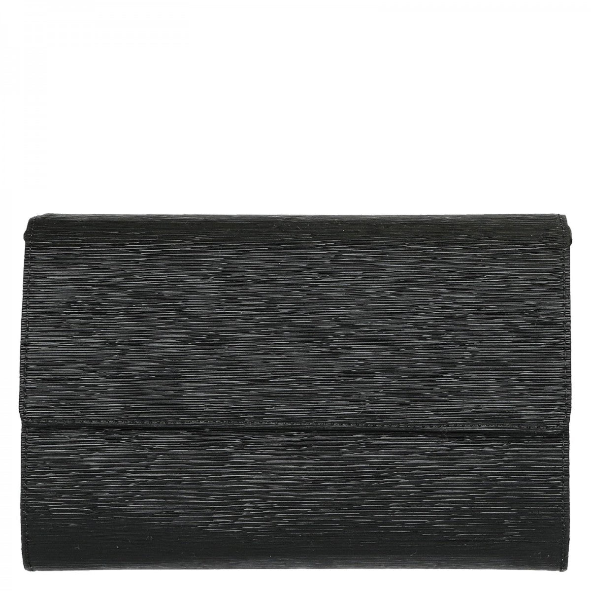 Pochette elegante nera in raso plissé Made in Italy