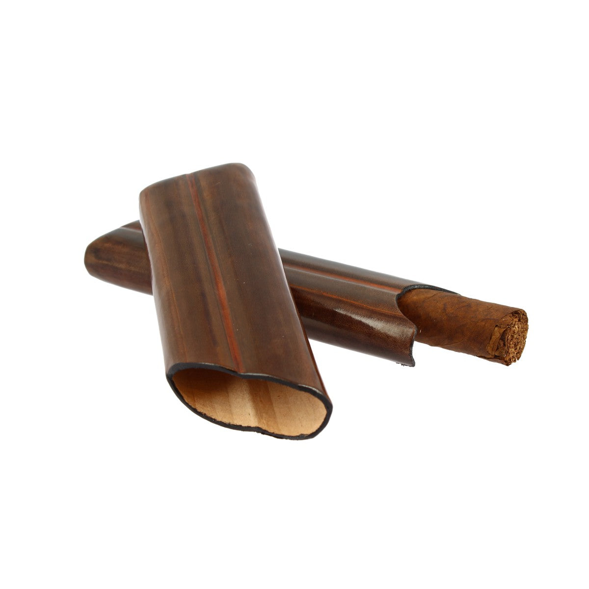 Pocket Cuban cigar holder made of leather available in various colors