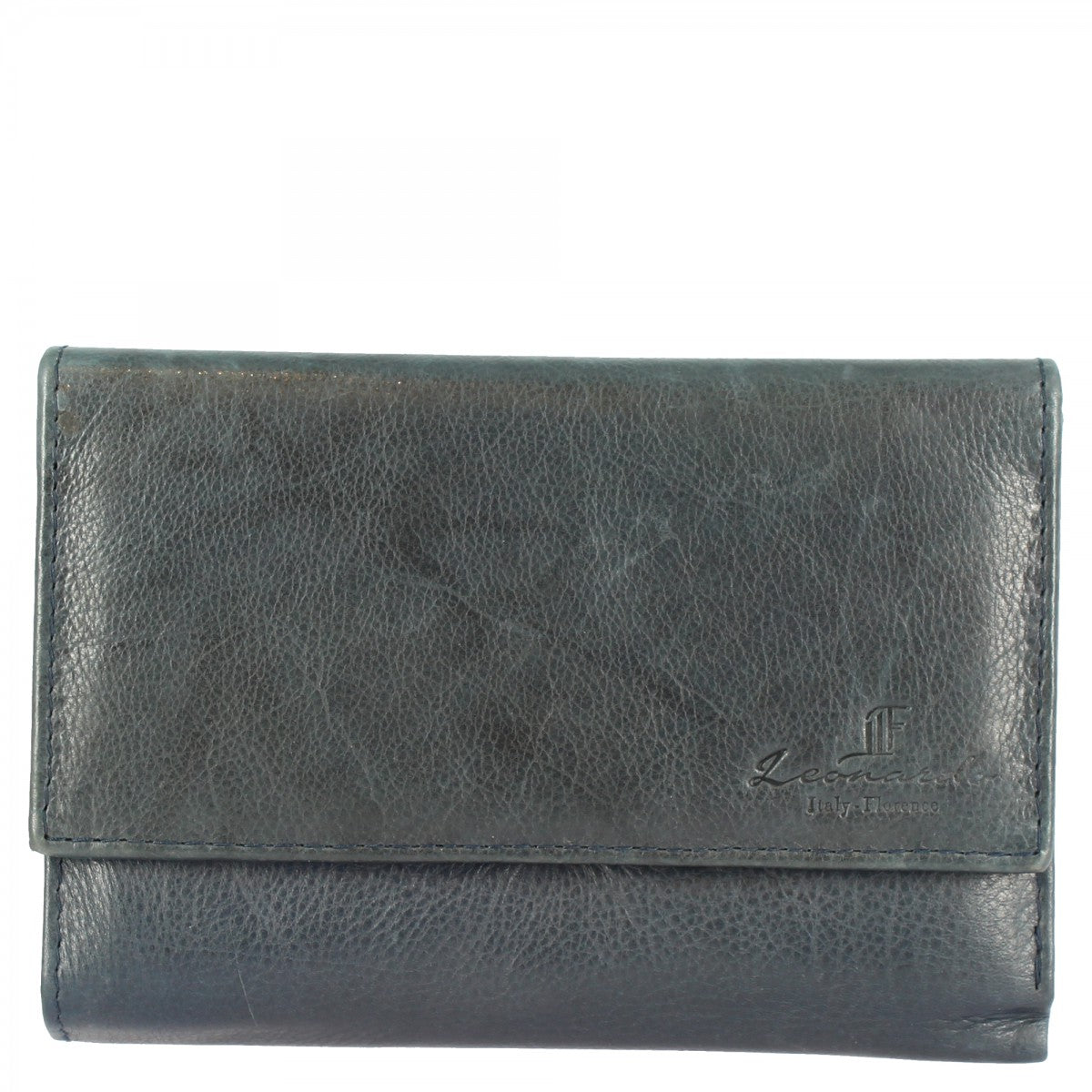 Sauvage women's wallet in red calfskin for cards and banknotes with button  closure