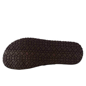 Sandales pantoufles pour hommes à trois bandes croisées faites à la main en cuir noir