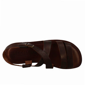 Pisa gladiator sandals for men in brown leather