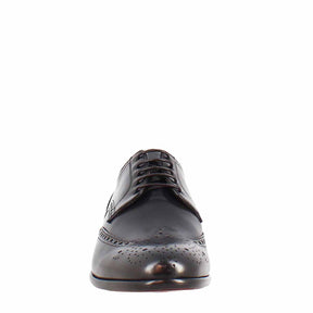 Handmade brogues shoes for men in black leather