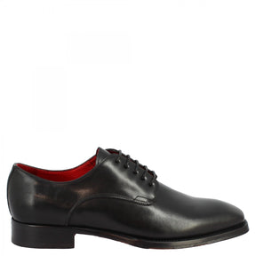 Élégantes chaussures brogues pour hommes faites à la main en cuir noir