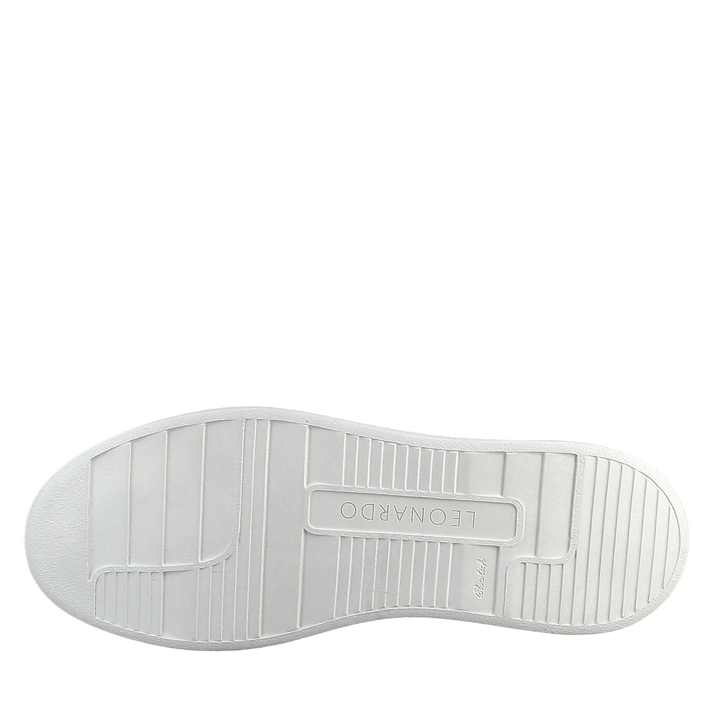 Sneaker bianca elegante da uomo in pelle liscia - LeonardoShoes
