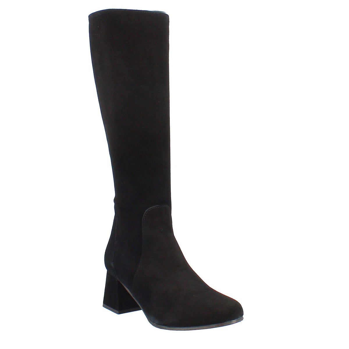 Women's high boots in black suede 